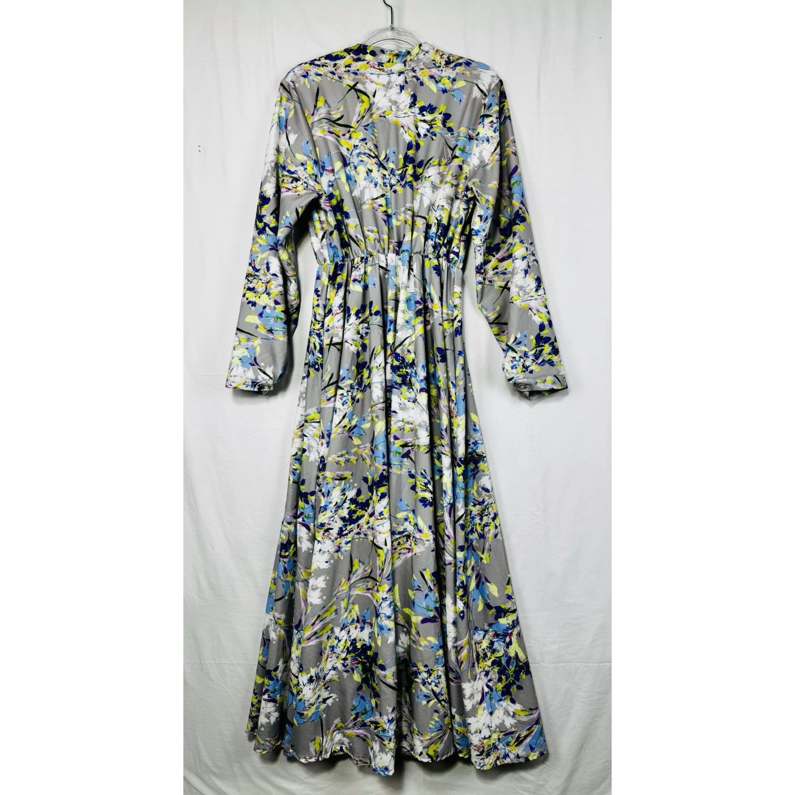 Annah Hariri Grey Sunshine Modest Floral Maxi Dress 18 — image 5 of 8